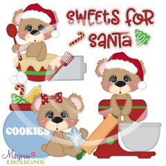 Charlie & JoJo Sweets For Santa SVG Cutting Files + Clipart Charlie & JoJo Sweets For Santa SVG Cutting Files + Clipart