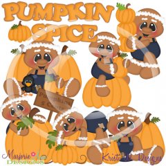 Pumpkin Spice Gingers 2 SVG Cutting Files + Clipart Pumpkin Spice Gingers 2 SVG Cutting Files + Clipart