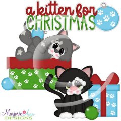 A Kitten For Christmas SVG Cutting Files A Kitten For Christmas SVG Cutting Files