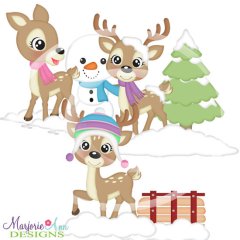 Winter Forest Deer SVG Cutting Files Winter Forest Deer SVG Cutting Files