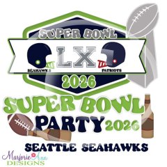 Super Bowl 60 Seattle Seahawks SVG Cutting Files Super Bowl 60 Seattle Seahawks SVG Cutting Files