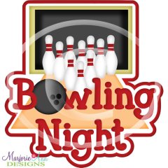 Bowling Night 2 Title SVG Cutting Files Bowling Night 2 Title SVG Cutting Files