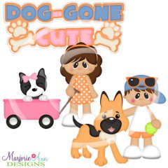 Dog-gone Cute SVG Cutting Files + Clipart Dog-gone Cute SVG Cutting Files + Clipart