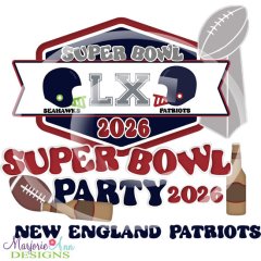 Super Bowl 60 New England Patriots SVG Cutting Files Super Bowl 60 New England Patriots SVG Cutting Files
