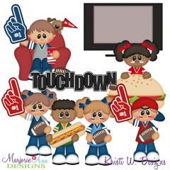 Football Party SVG Cutting Files + Clipart Football Party SVG Cutting Files + Clipart